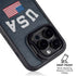 USA with American Flag iPhone 14 Pro Kickstand Case